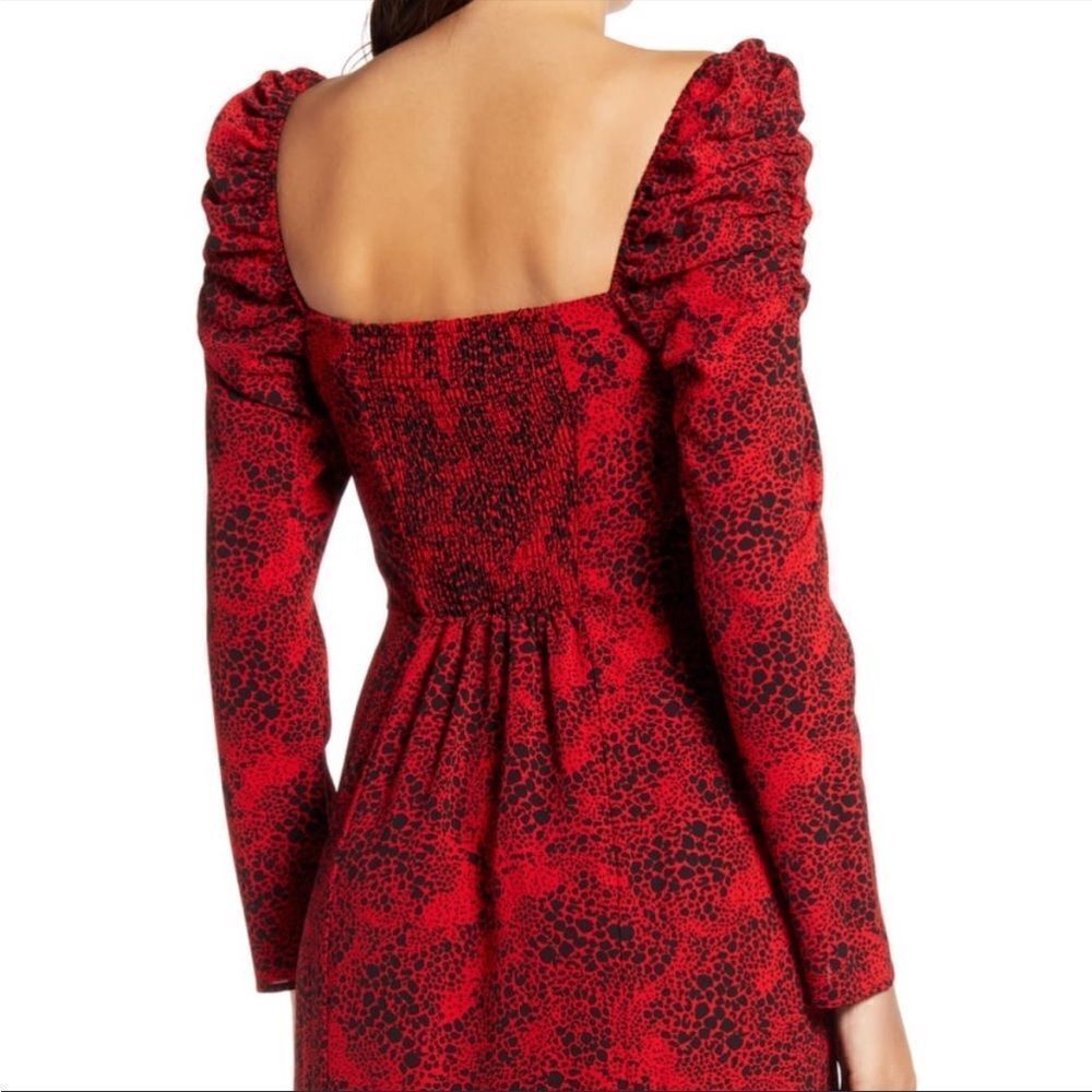 Leith red midi dress - Picture 4 of 9